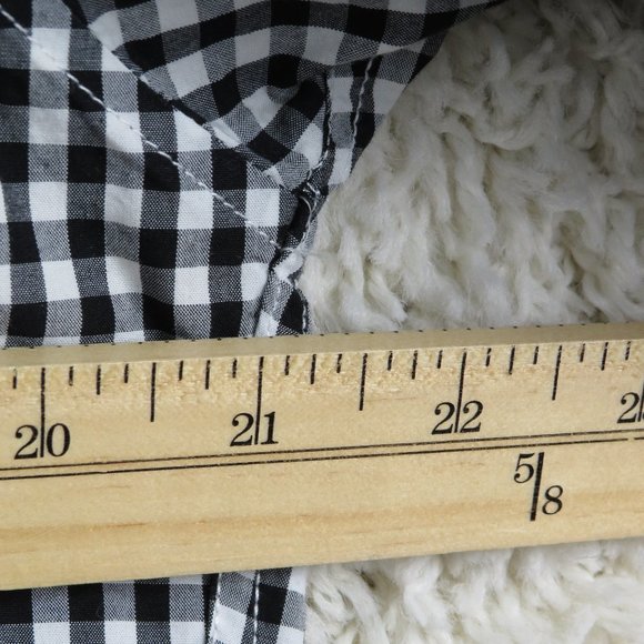 Nick Graham* Men's Long Sleeve‎ Button Down Curved Hem Checkered Shirt~ Medium - Picture 8 of 12